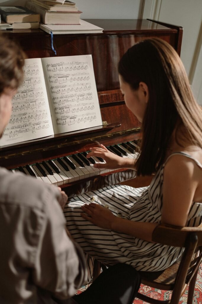 in home music lessons for piano guitar